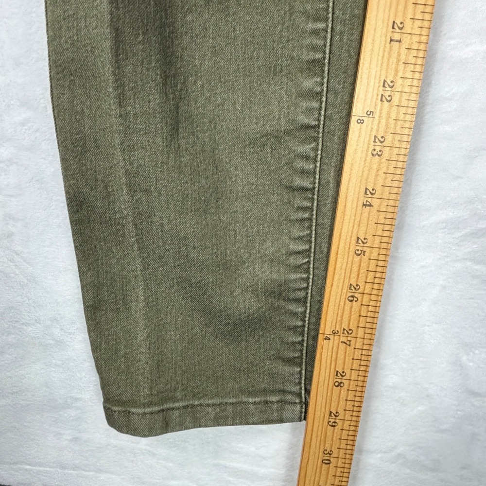 Prana Jeans Womens 4/27 Olive Green Slim Straight Leg Stretch Denim Pants - Picture 5 of 11